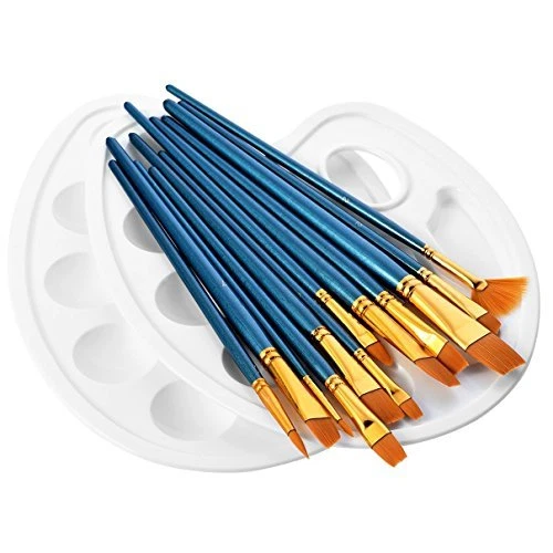 Pinceaux d'artiste bois peinture acrylique