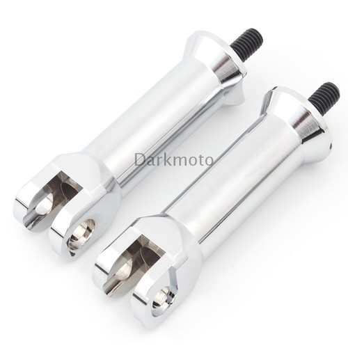 4.25"Passenger Foot Peg Support Mount Clevis Kit Chrome/Black For Harley Softail - Picture 6 of 14