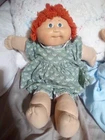 Vintage Cabbage Patch Kids Doll 1978 1982 Green Eyes Red Hair