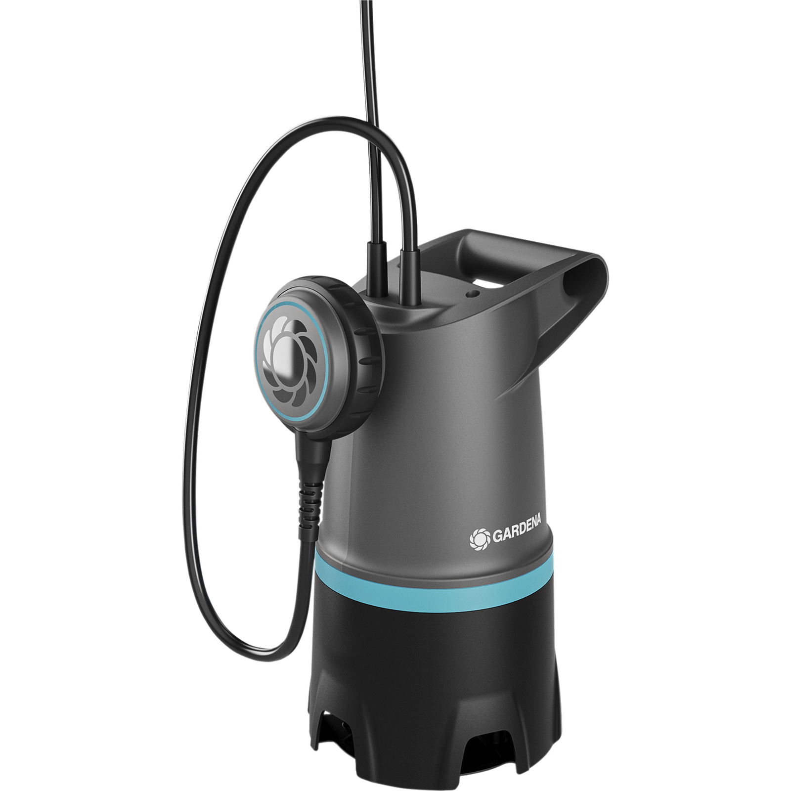 GARDENA Schmutzwasser-Tauchpumpe 20000 BASIC, Tauch- Druckpumpe, grau