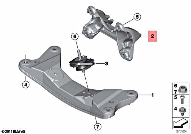 Genuine BMW Hybrid 3 F30 F31 F32 F33 F34 Gearbox Supporting 