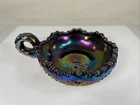 ✨Stunning ✨ VTG Imperial Carnival Glass by Lenox Candy Dish w/Handle Amethyst
