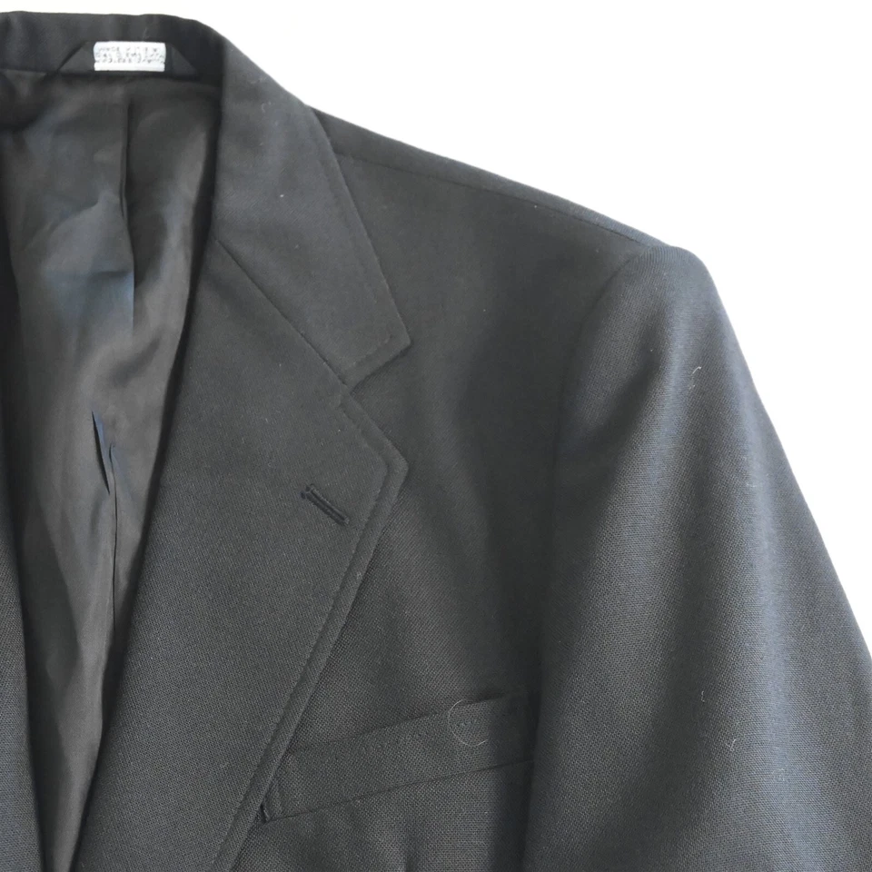 Casaco esportivo vintage feito nos EUA 42L preto lúpulo botão dourado masculino terno jaqueta blazer - Imagem 2 de 4