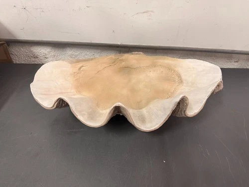 Uttermost Handmade Clam Shell 22-3/4" Wide Stone Accent Bowl # 19800 - Picture 5 of 12