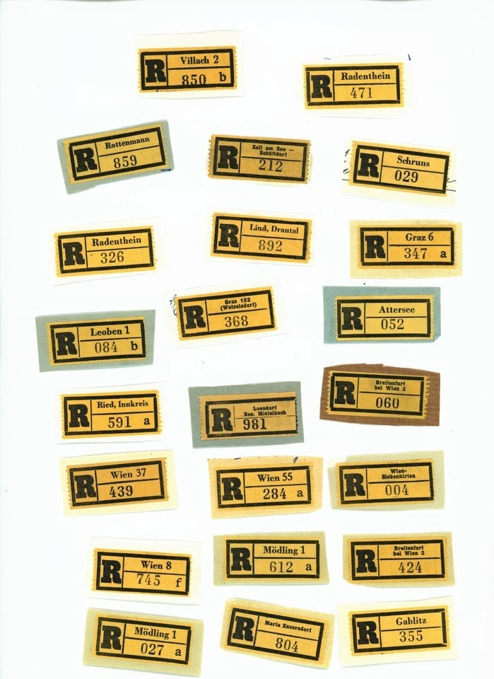 Album mit vielen R-Briefen Bund Dauerserien Einheiten Blumen Eilbrief R-Zettel - Bild 2 von 4