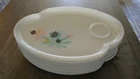 Vintage Atomic Flower White Federal Milk Glass Snack Plates - Set of 6 10”