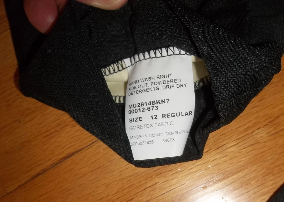 Cabela's Gore-Tex Bota Forros Impermeables NEGRO TALLA PARA HOMBRE 12 ***NUEVO SIN ETIQUETAS* Foto 4 de 4