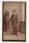 CDV Photo Boy in Uniform Tschako Firing Pin Rifle 1890s Seifhennersdorf