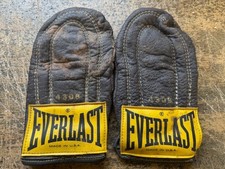 Guantoni da boxe vintage Everlast 4308 in pelle pesata borsa velocità allenamento