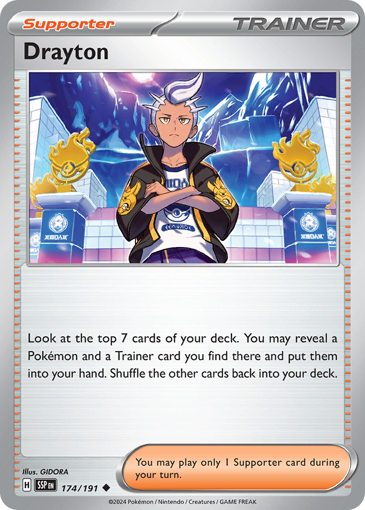 Drayton 174/191 Uncommon Surging Sparks Pokemon Near Mint
