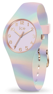ICE WATCH 021010 ICE tie and dye sweet lilac White Extra small Uhr Silikon neu