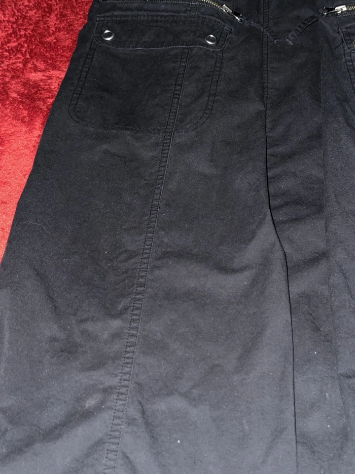 Venezia Womens Cargo Skirt Black w/Zipper Pockets! TRENDING! Size 22 - Image 4 of 4