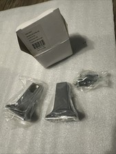 Towel Bar Bracket Set 3/4 inch Satin Nickel Concealed Screws with Hardware