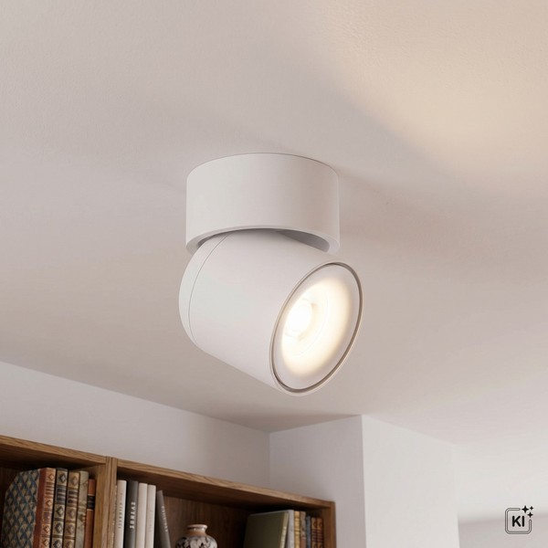 Deckenstrahler Spot Weiß Beweglich Wohnzimmer H:13,5 Cm GU10 Deckenlampe Flur-image