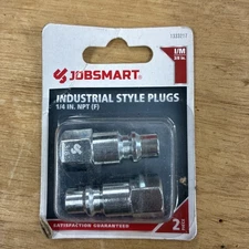 2-Pack JOBSMART INDUSTRIAL STYLE PLUGS 1/4in NPT (F)