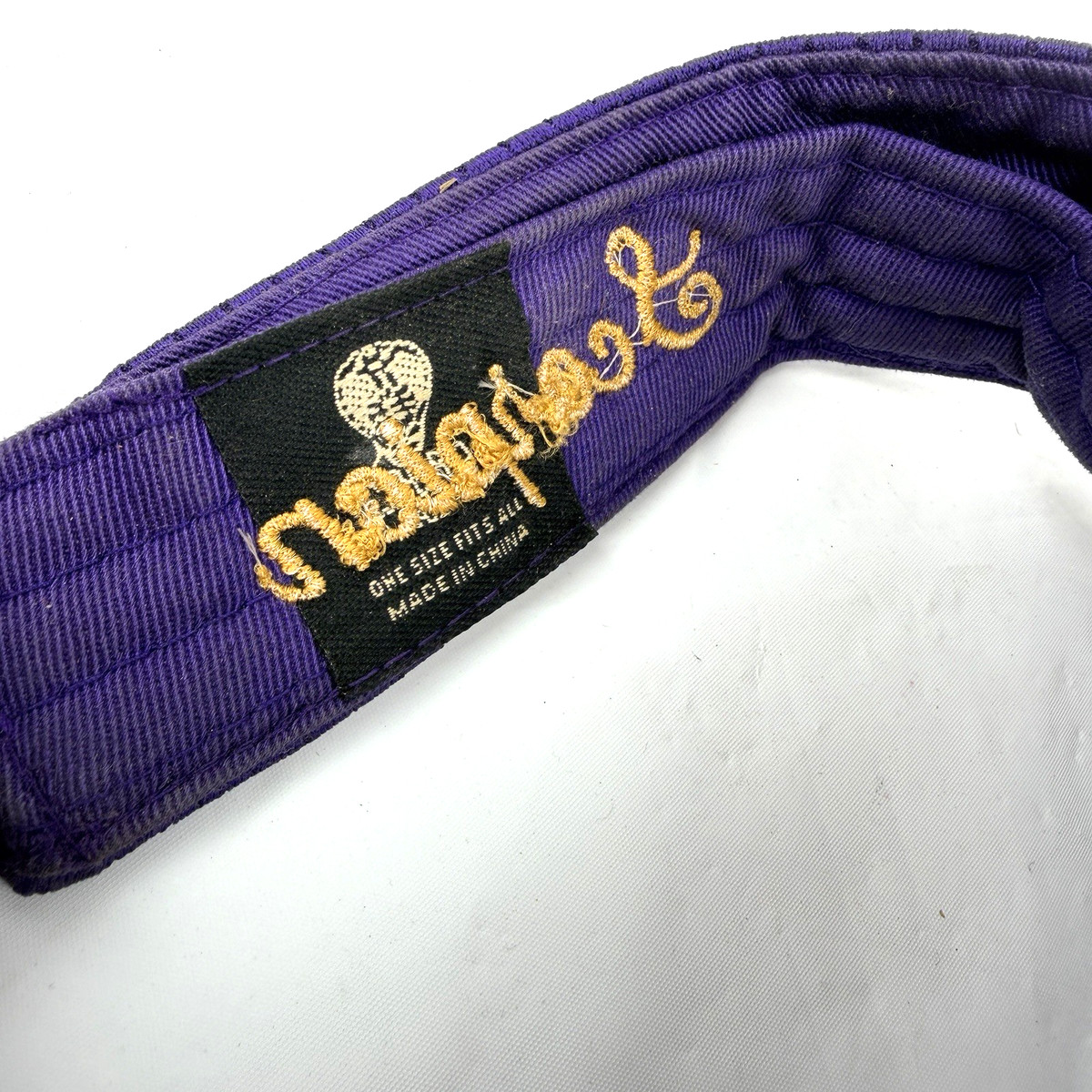 VTG Omega Psi Phi Fraternity Visor Hat Cap Adjustable Strapback Purple College View 6