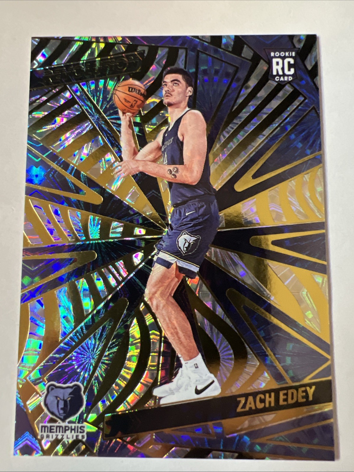 Zach Edey 2024-25 Panini Revolution Fireworks Rookie Card /149 #134 RC