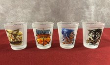 Vintage Worlds of Fun Shot Glass Set 4 Mamba~Timber Wolf~OrientExpress~Boomerang