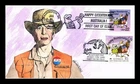 US COVER GEERLINGS HAND PAINTED AUSTRALIA BICENTENNIAL FDC JOINT ISSUE COMBO