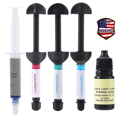 Kit Adhésif Dentaire Photopolymérisable Dentex - Gel Acide Gravure 37, Pour Orthodontie