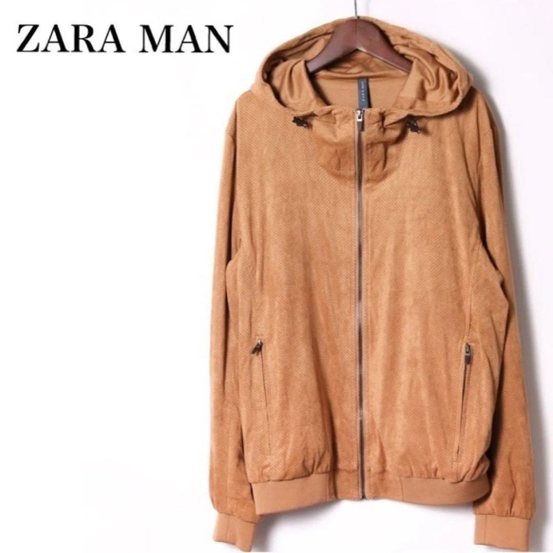 zara brown hoodie mens