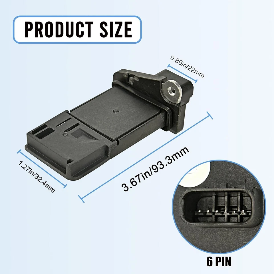 Sensor de Flujo de Aire Masivo (MAF) compatible con Ford Escape, Expedition, Exp - Изображение 2 из 4