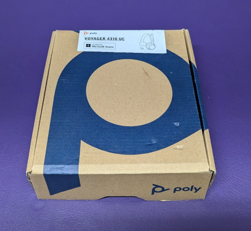 New Poly Plantronics USB-A Bluetooth Mono Headset Voyager 4310 UC - Zdjęcie 7 z 8