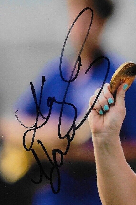 KAYLA HARRISON Signed Autographed 8x10 Photo Olympics Gold