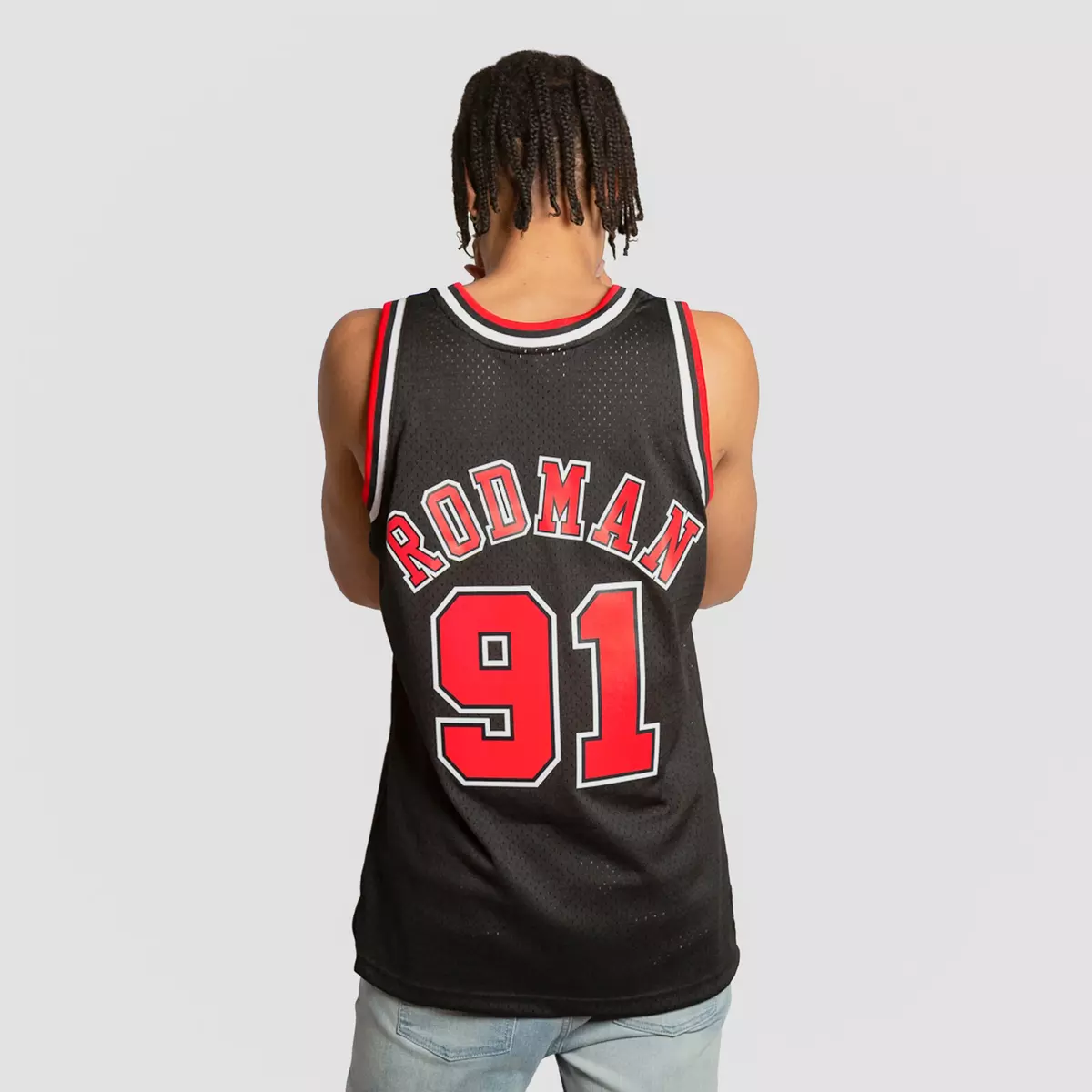 Dennis Rodman Chicago Bulls Mitchell & Ness Hardwood Classics Swingman  Jersey - Black