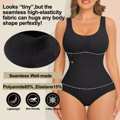 Body de yoga para mujer sin mangas con correas anchas diseño de control de barriga - Imagen 9 de 28