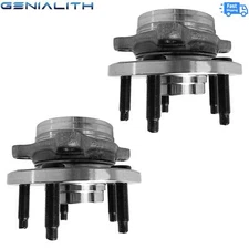 Front Steering Knuckles Rear Wheel Hub Bearings for 2011 2012 - 2014 Ford Edge