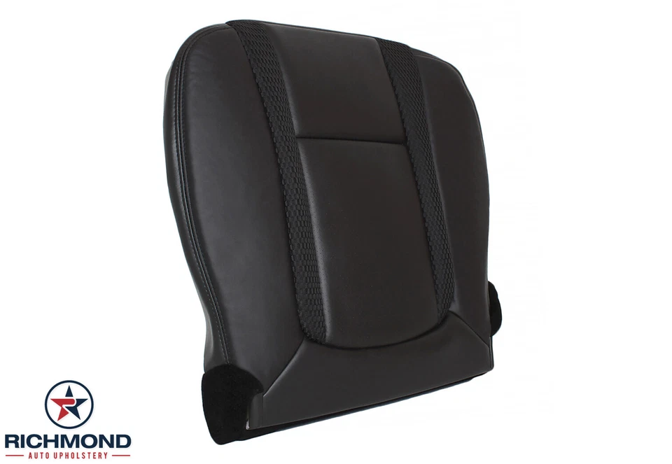 10-14 Ford F150 Raptor Llantas de escape - Lado del conductor Parte inferior Cuero Cubierta de asiento Negro Foto 2 de 4