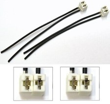 Wire Pigtail Female Ceramic H11B Two Harness Head Light Bulb Low Beam Plug Fit