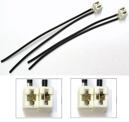 Cable coleta hembra cerámica H11B dos arnés cabeza bombilla enchufe conector OE - Imagen 3 de 4