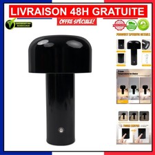 Lampe de Table OLED Dimmable Sans Fil, 3 Nuances de Couleur, Noir 10x5x12 cm