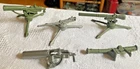 Vintage 1960s Marx  Army Water-Cooled Machine Guns, Recoiless Rifle & Bazooka