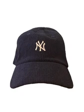 New York Yankees ‘47 Clean Up Corduroy MLB Strapback Blue Adjustable Cap Hat