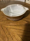 Pyrex Woodland Brown Casserole Dish 471-B  500 ml Vintage