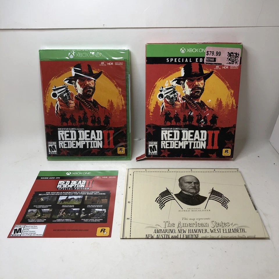 Red Dead Redemption II 2 SPECIAL EDITION Xbox One 2018 (READ) Used Code? - Image 2 of 4