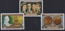 COOK ISLANDS, 1970 ' ROYAL VISIT' SG328/30 TY110 MNH + SET GOMME CV £10+