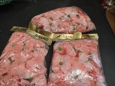 Vintage Silk Dogwood Blooms, Bag of 100 Flowers, 2.5" Salmon Pink, Millinery