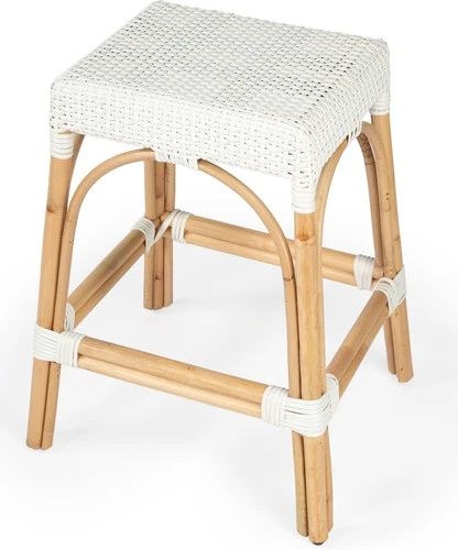 Discover Elegant Coastal Rattan Counter Stool by Butler - Picture 1 of 8