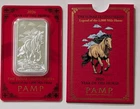 2026 PAMP LUNAR LEGENDS 1000 MILE HORSE 1 OZ SILVER BAR IN ASSAY SKU C012846