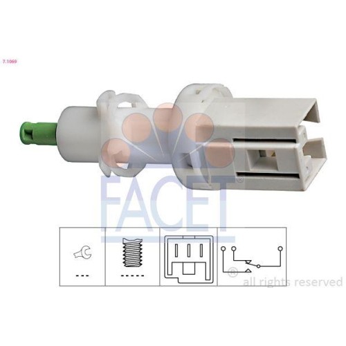 Bremslichtschalter Facet 7.1069 Made In Italy - Oe Equivalent FüR Alfa Romeo-image