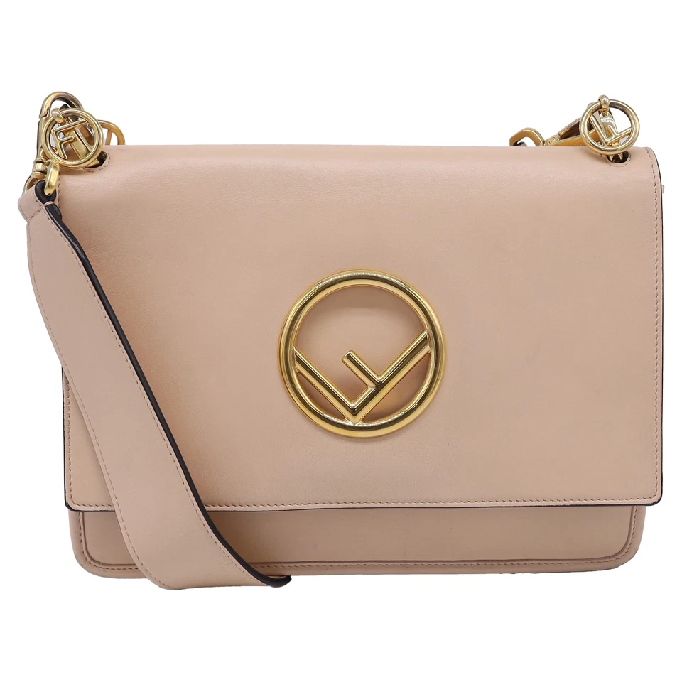 Bolso de hombro Fendi mediano Kan I en cuero para mujer desnudo talla única Foto 2 de 4