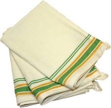 Aunt Martha's Stitch 'Em Up Retro Stripe Towels 18"X28" 3/Pkg-Green Stripe