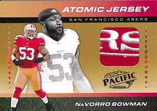 2024 Panini Encore Atomic Patch Gold Navorro Bowman 06/10