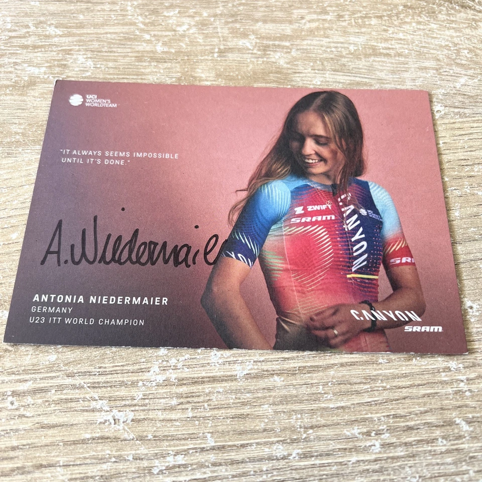 CYCLISME CYCLING WIELRENNEN CP DÉDICACÉE ANTONIA NIEDERMAIER CANYON 2024 - Photo 1/1