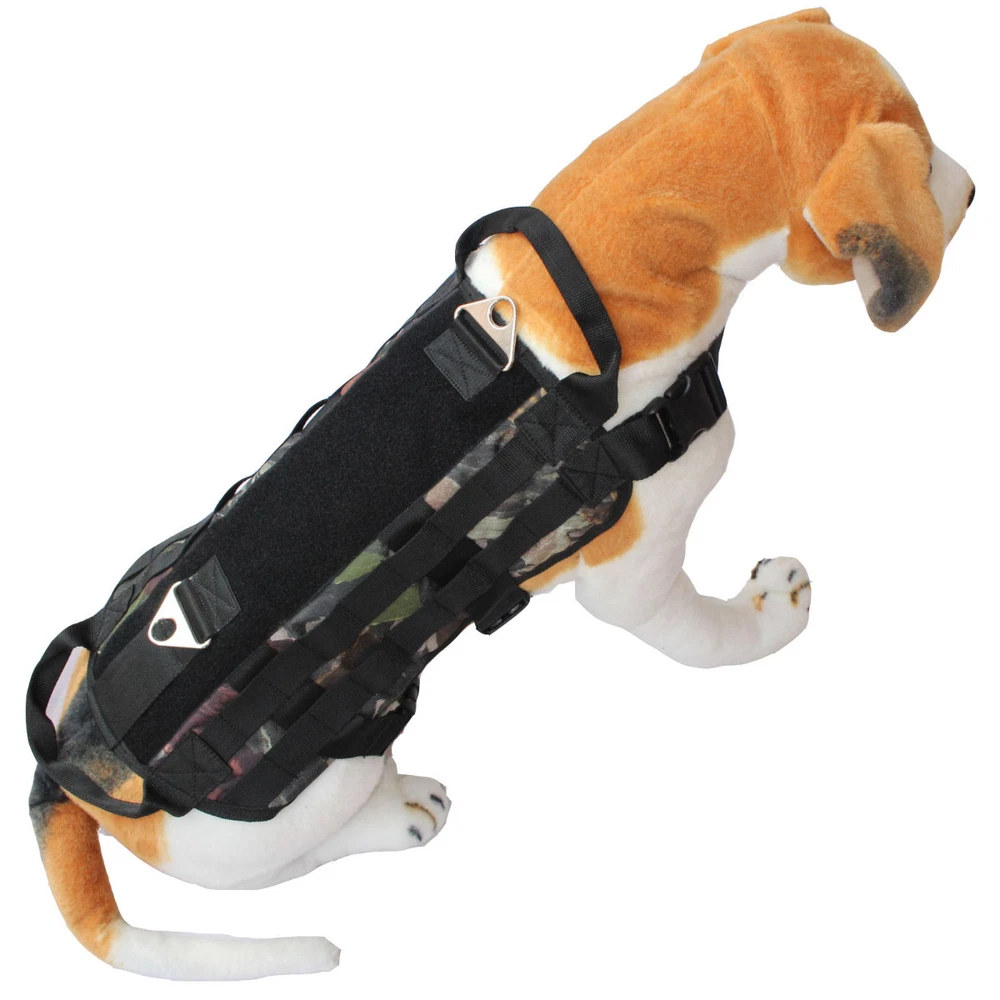 Dog Harness Outdoor Training Service Dog Molle Vest Harness 5 Sizes 4 Colors