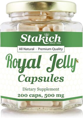 Stakich 500 mg Capsules (Royal Jelly 500 (200 Count)) 